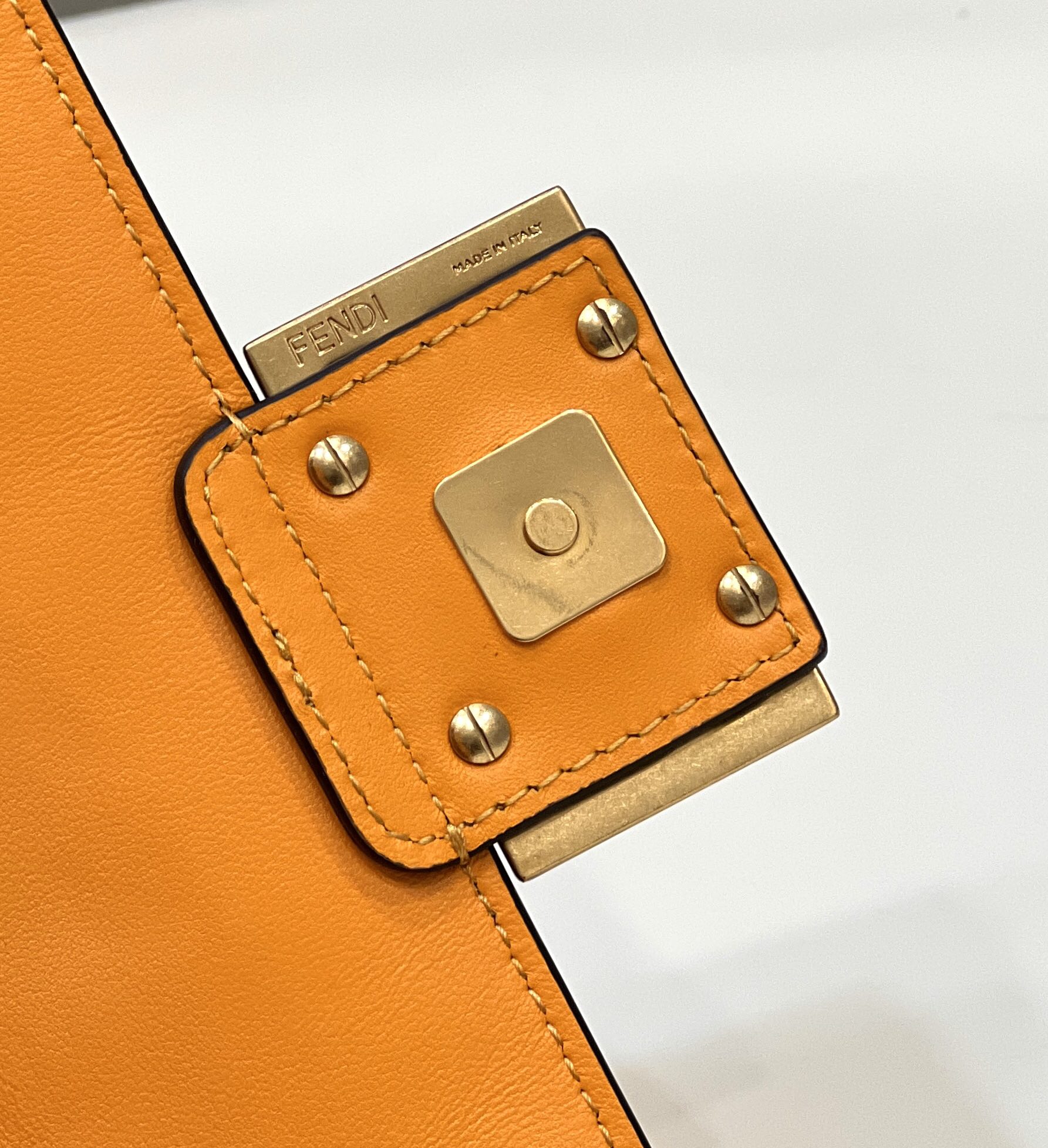 Fendi 8BS017 Baguette Mini Orange leather 0135S bag - Default Title - View 5