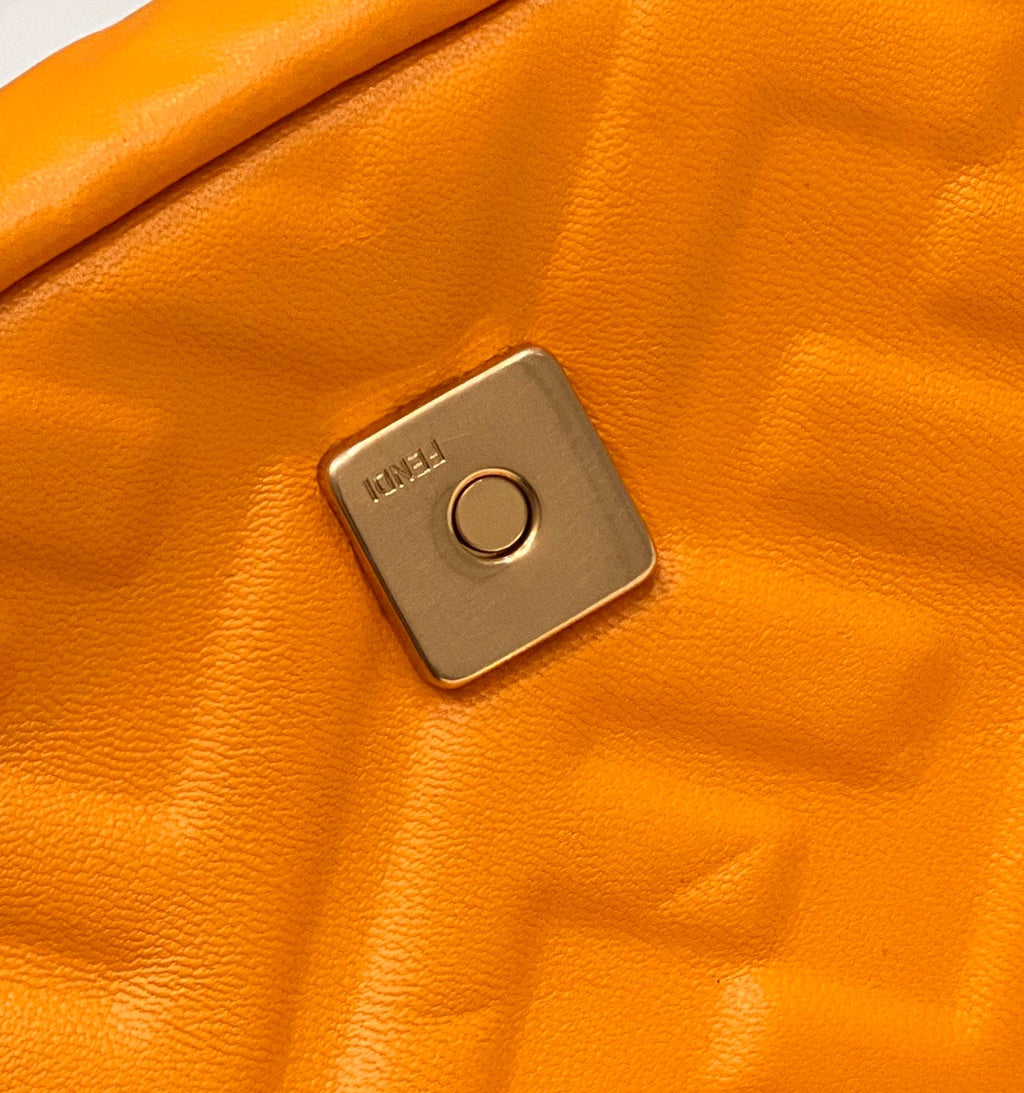 Fendi 8BS017 Baguette Mini Orange leather 0135S bag
