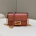 Fendi 8BS017 Baguette Mini Pink leather 0135 bag - Default Title - View 1