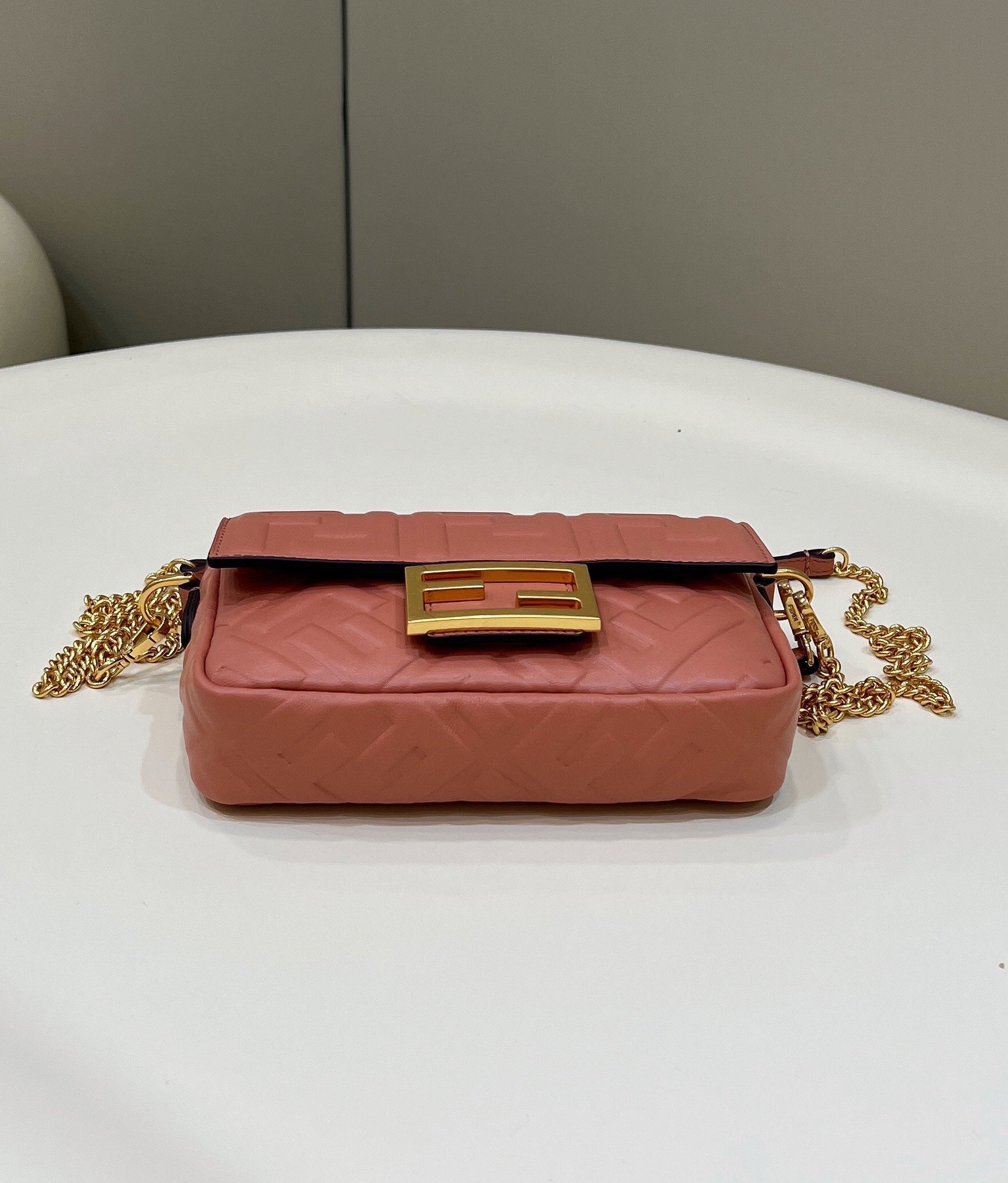 Fendi 8BS017 Baguette Mini Pink leather 0135 bag - Default Title - View 4