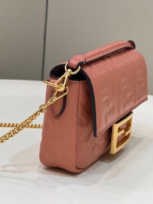 Fendi 8BS017 Baguette Mini Pink leather 0135 bag - Default Title - View 5