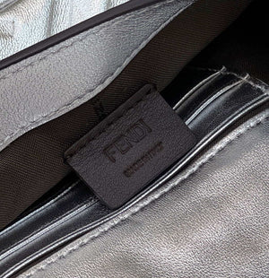 Fendi 8BS017 Baguette Mini Silver leather 0135 bag - Default Title - View 8