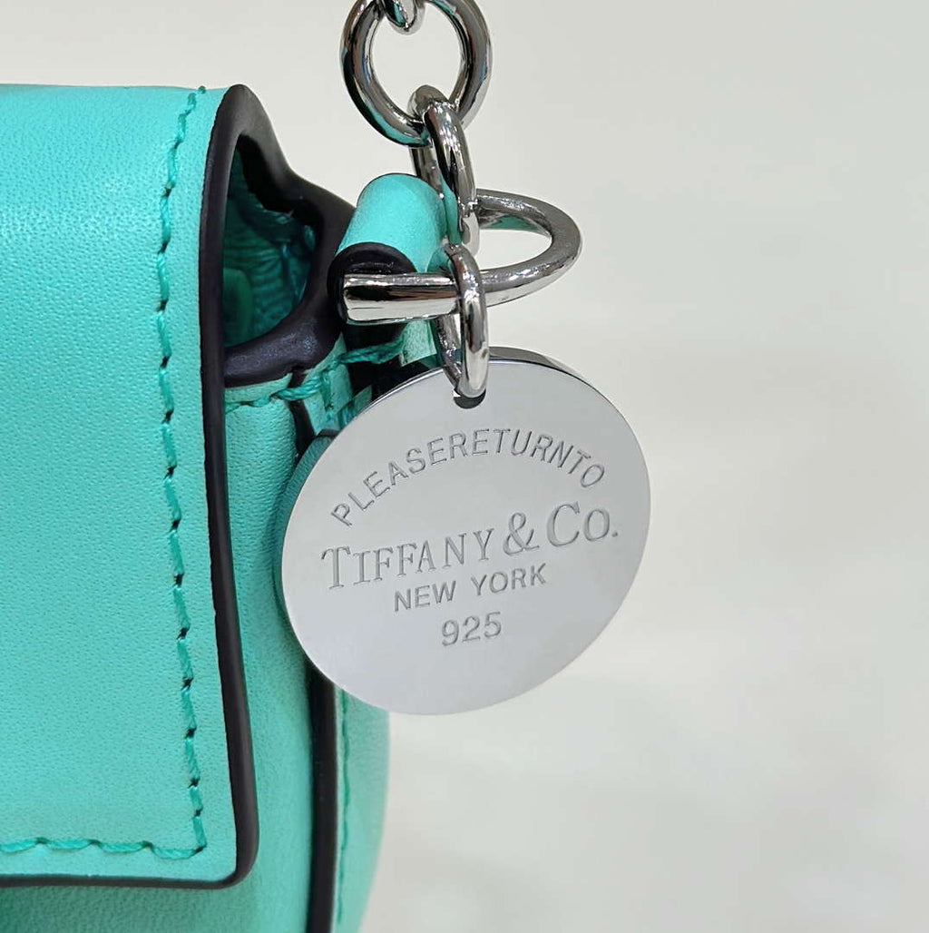 Fendi  8BS017 Baguette Mini Tiffany Blue leather 80128S bag