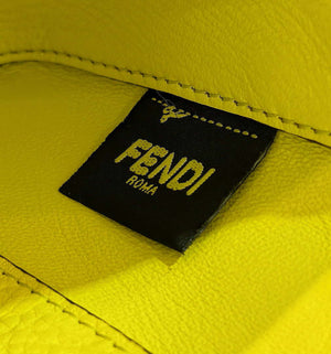 Fendi 8BS017 Baguette Mini Acid yellow Selleria bag with 309 hand-sewn Tpstitches 8610S - Default Title - View 7
