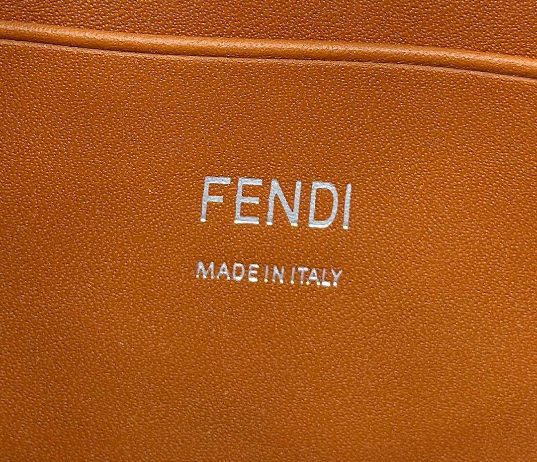 Fendi 8BS017 Mini Baguette Sky Blue canvas bag with FF embroidery 0159BS - Default Title - View 7