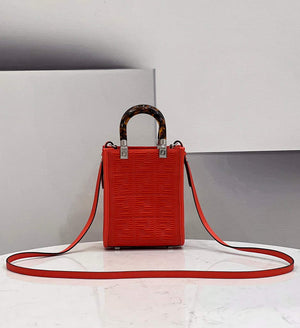 Fendi 8BS051 Mini Sunshine Shopper Bag 8527 Red - Default Title - View 1