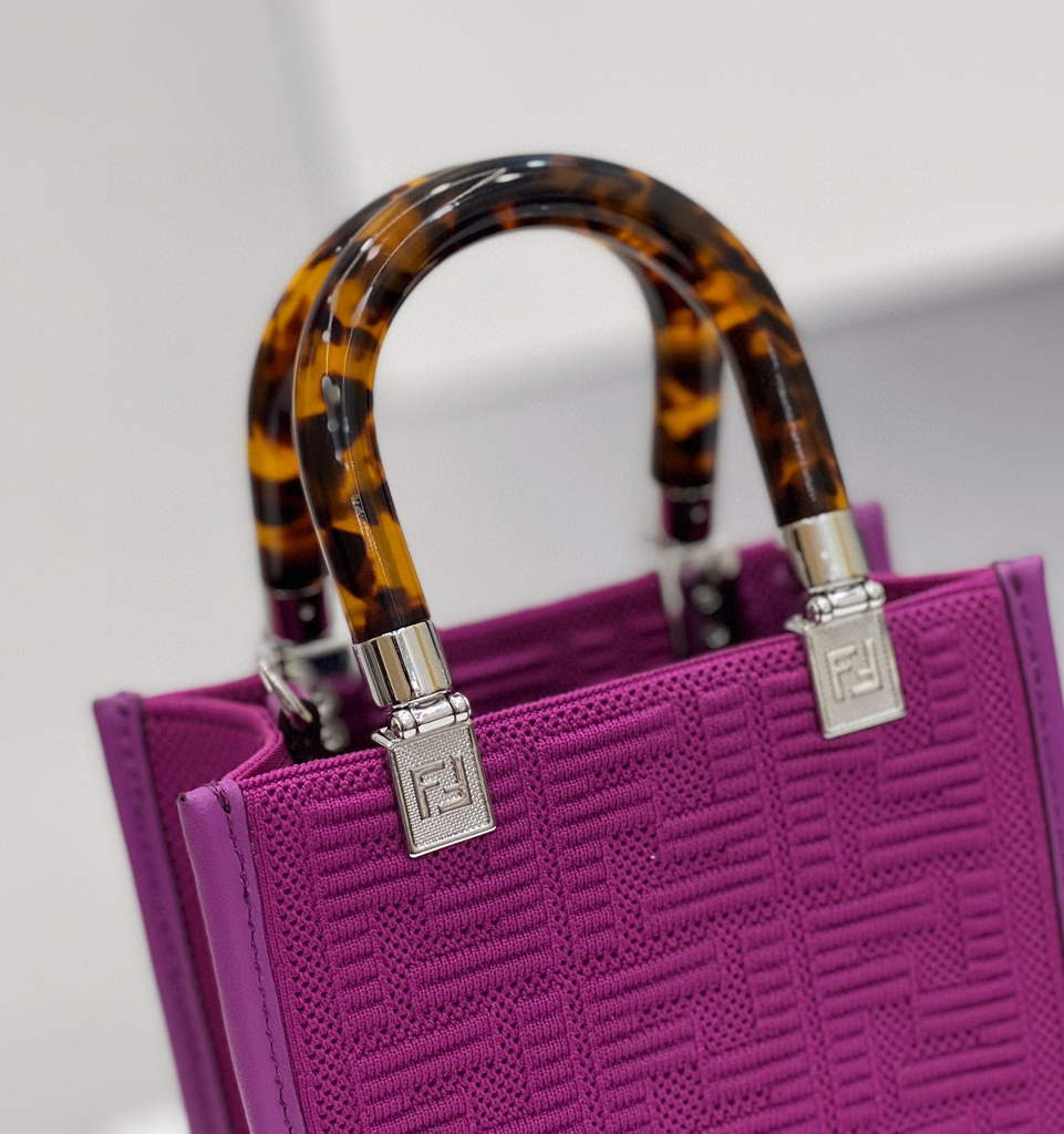 Fendi 8BS051 Mini Sunshine Shopper Bag 8527 Purple