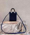 Fendi 8BS051 Mini Sunshine Shopper Bag 8527 Navy Blue