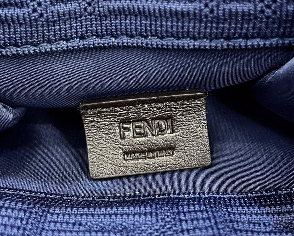 Fendi 8BS051 Mini Sunshine Shopper Bag 8527 Navy Blue
