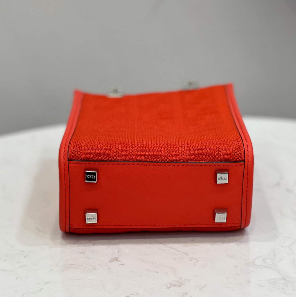 Fendi 8BS051 Mini Sunshine Shopper Bag 8527 Red - Default Title - View 4