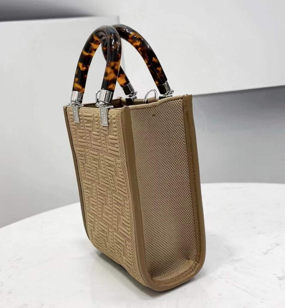 Fendi 8BS051 Mini Sunshine Shopper Bag 8527 Apricot - Default Title - View 3