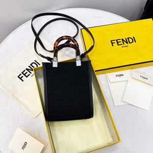 Fendi 8BS051 Mini Sunshine Shopper Bag 8527 Black - Default Title - View 1
