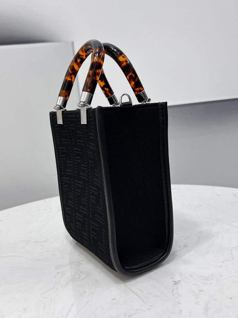 Fendi 8BS051 Mini Sunshine Shopper Bag 8527 Black