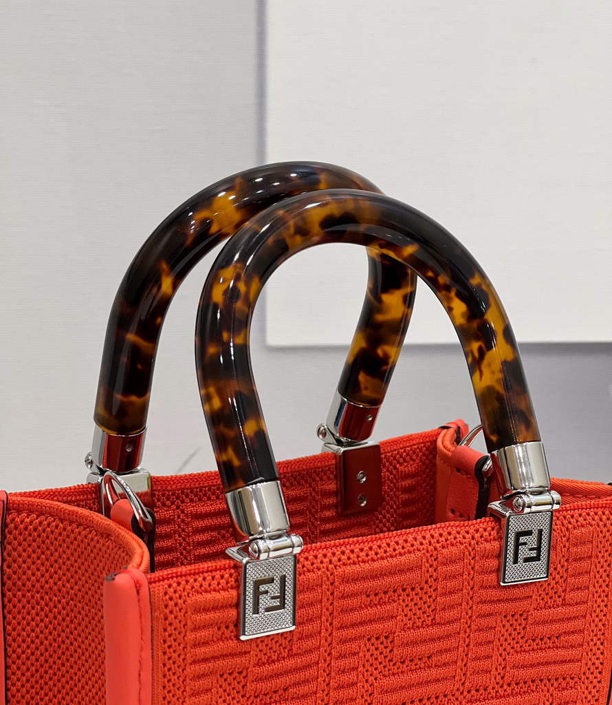 Fendi 8BS051 Mini Sunshine Shopper Bag 8527 Red - Default Title - View 5