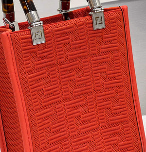 Fendi 8BS051 Mini Sunshine Shopper Bag 8527 Red - Default Title - View 6