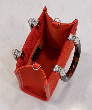 Fendi 8BS051 Mini Sunshine Shopper Bag 8527 Red - Default Title - View 9