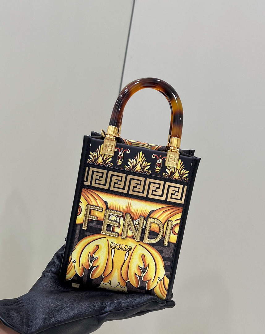 Fendi 8BS051 Mini Sunshine Shopper Bag Multicolor - Default Title - View 1