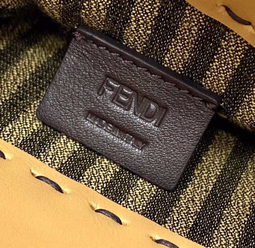 Fendi 8BS051 Mini Sunshine Shopper Leather Bag 8376A Tan - luxibagsmall