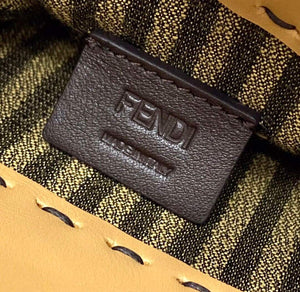 Fendi 8BS051 Mini Sunshine Shopper Leather Bag 8376A Tan - luxibagsmall