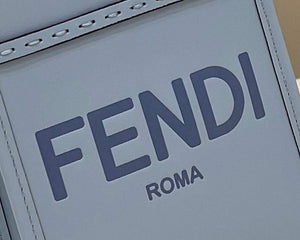 Fendi 8BS051 Mini Sunshine Blue laminated leather shopper - Default Title - View 6