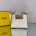Fendi 8BS054 fendi way small Beige Leather Bag