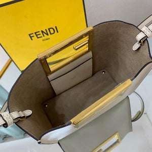 Fendi 8BS054 fendi way small Beige Leather Bag - Default Title - View 7