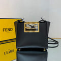 Fendi 8BS054 fendi way small Black Leather Bag - Default Title - View 1
