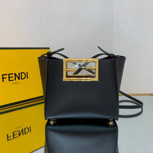 Fendi 8BS054 fendi way small Black Leather Bag - Default Title - View 2