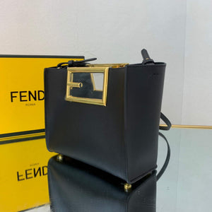 Fendi 8BS054 fendi way small Black Leather Bag - Default Title - View 5