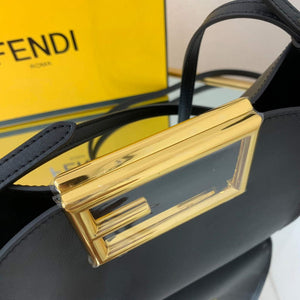 Fendi 8BS054 fendi way small Black Leather Bag - Default Title - View 6