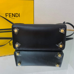 Fendi 8BS054 fendi way small Black Leather Bag - Default Title - View 9