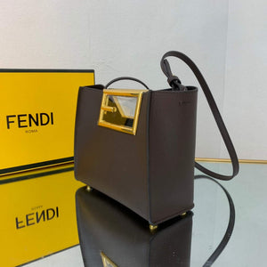 Fendi 8BS054 fendi way small Brown Leather Bag - Default Title - View 5