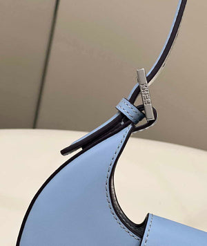 Fendi 8BS065 Fendi Cookie Blue leather mini Croissant bag 8556 - Default Title - View 4