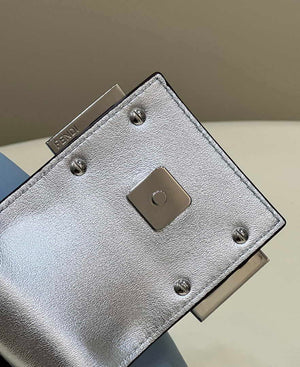 Fendi 8BS065 Fendi Cookie Blue leather mini Croissant bag 8556 - Default Title - View 6
