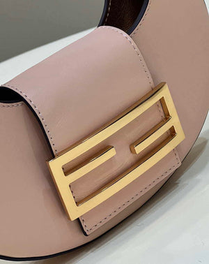 Fendi 8BS065 Fendi Cookie Pink leather mini Croissant bag 8556 - Default Title - View 5