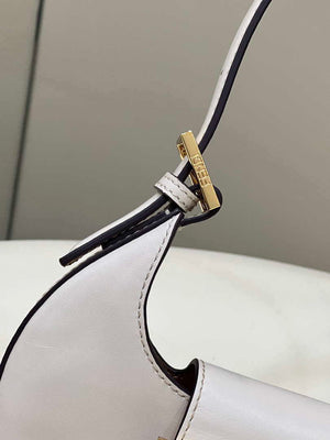 Fendi 8BS065 Fendi Cookie White leather mini Croissant bag 8556 - Default Title - View 4