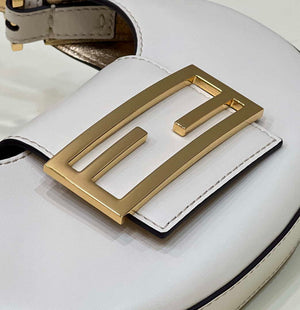 Fendi 8BS065 Fendi Cookie White leather mini Croissant bag 8556 - Default Title - View 5