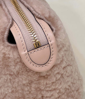 Fendi 8BS067 By The Way Mini Light Pink sheepskin small Boston bag - Default Title - View 6