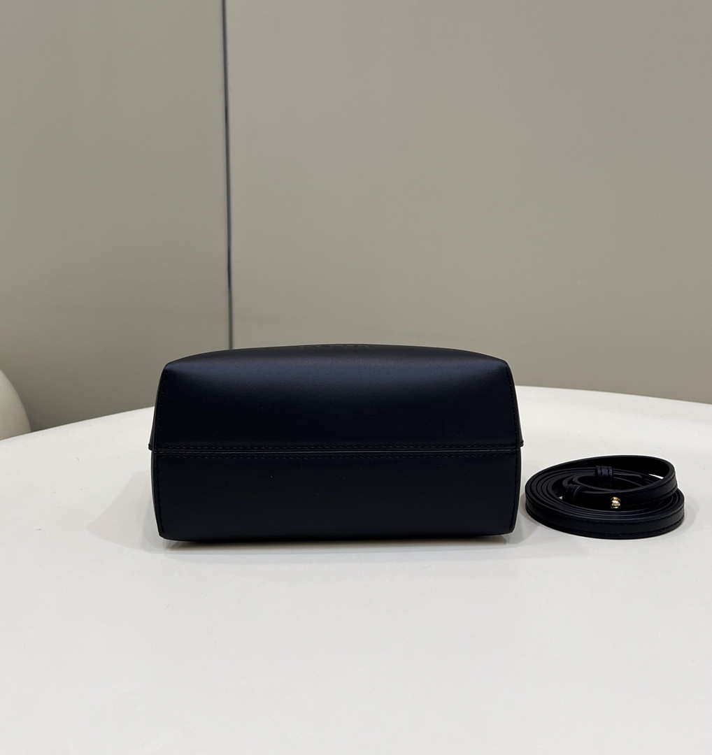 Fendi 8BS067 By The Way Mini Small Boston bag in mint Black leather