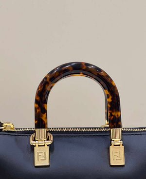 Fendi 8BS067 By The Way Mini Small Boston bag in mint Black leather - Default Title - View 5