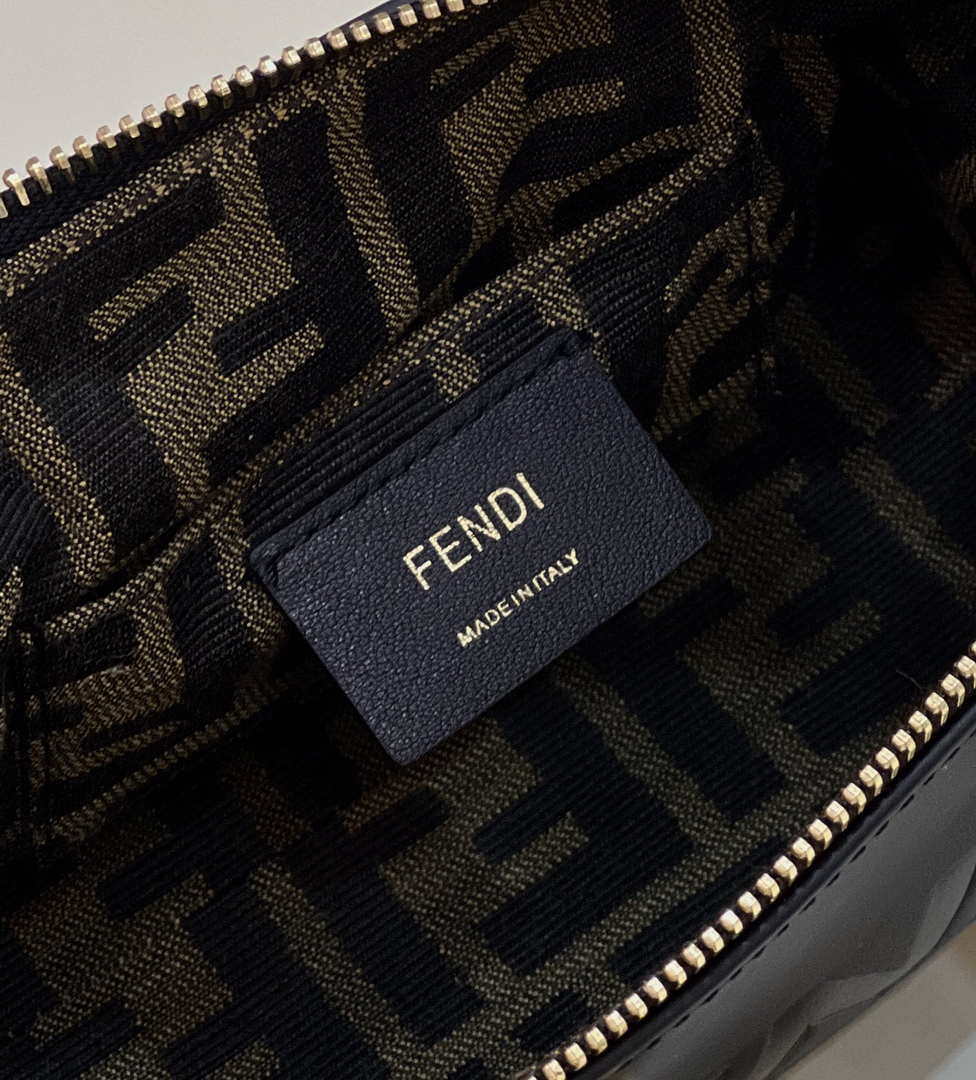 Fendi 8BS067 By The Way Mini Small Boston bag in mint Black leather - Default Title - View 6