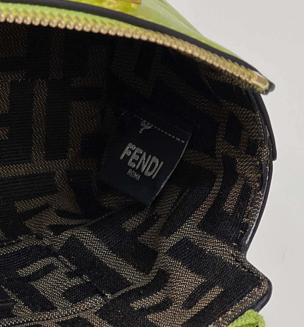 Fendi 8BS067 By The Way Mini Small Boston bag in mint Grass Green leather - Default Title - View 8