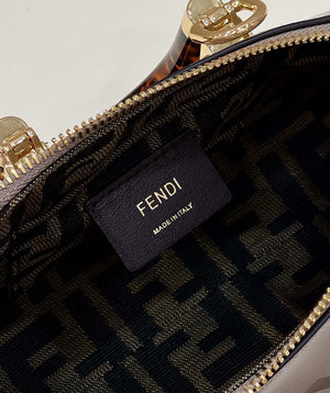 Fendi 8BS067 By The Way Mini Small Boston bag in mint Gray leather - Default Title - View 6