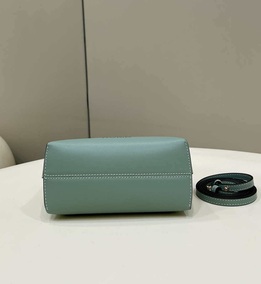 Fendi 8BS067 By The Way Mini Small Boston bag in mint green leather