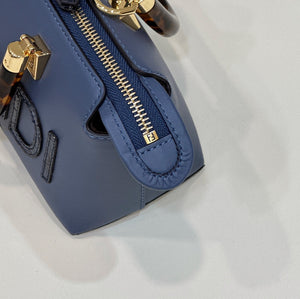 Fendi 8BS067 By The Way Mini Small Boston bag in mint Navy Blue leather - Default Title - View 6