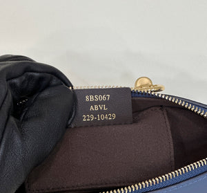 Fendi 8BS067 By The Way Mini Small Boston bag in mint Navy Blue leather - Default Title - View 8