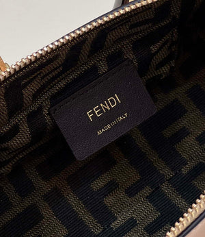 Fendi 8BS067 By The Way Mini Small Boston bag in mint Pink leather - Default Title - View 6