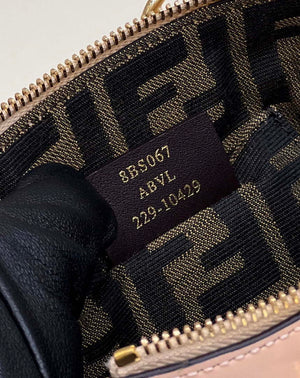 Fendi 8BS067 By The Way Mini Small Boston bag in mint Pink leather - Default Title - View 7