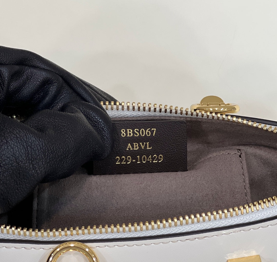 Fendi 8BS067 By The Way Mini Small Boston bag in mint White leather - Default Title - View 8