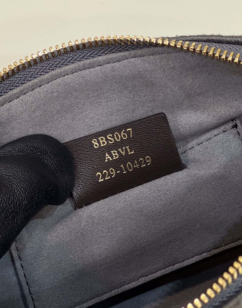 Fendi 8BS067 By The Way Mini Small Boston Jacquard FF fabric bag Dark Gray - Default Title - View 7